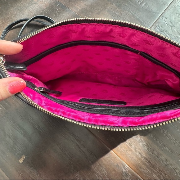 Juicy couture totally Stylish Gray and Pink Crossbody Bag sequins glam y2k - Picture 4 of 8